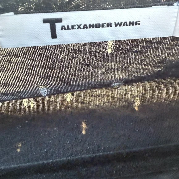 Alexander Wang Gray Vintage Tshirt with Scoop Neckline - Picture 3 of 5